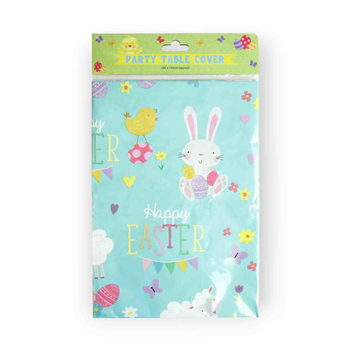 Picture of EASTER TABLE COVER BLUE 180X120CM